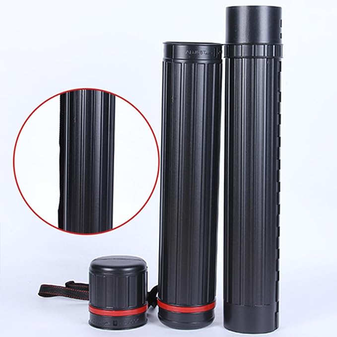 DEWEL 2Pcs Poster Tube Extends from 30" to 51", Telescoping Plastic Art Tube - Image 9