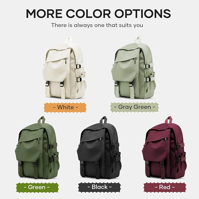 coowoz School Backpack for Men Women College Bookbag Waterproof Lightweight - Image 9