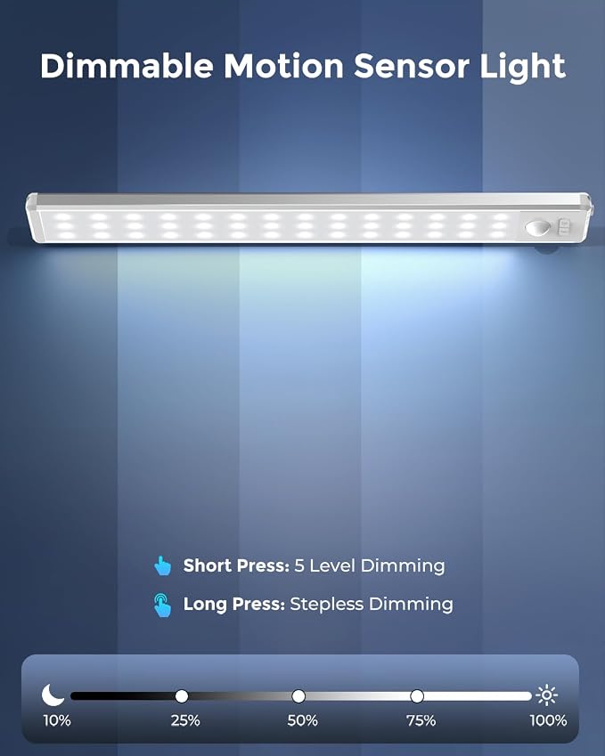 10.5" Under Cabinet Lighting, Wireless Motion Sensor Light Indoor - Image 6