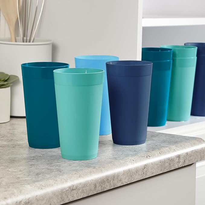 US Acrylic Newport 20 ounce Unbreakable Plastic Stackable Water Tumblers in 4 - Image 8