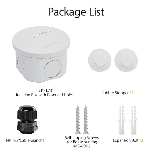 LeMotech Junction Box, Electrical Box IP65 Water Resistant Dustproof ABS - Image 7