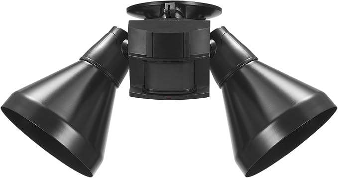 Globe Electric 17000140 180-Degree 240 W Twin Head Black Hardwired Motion - Image 8