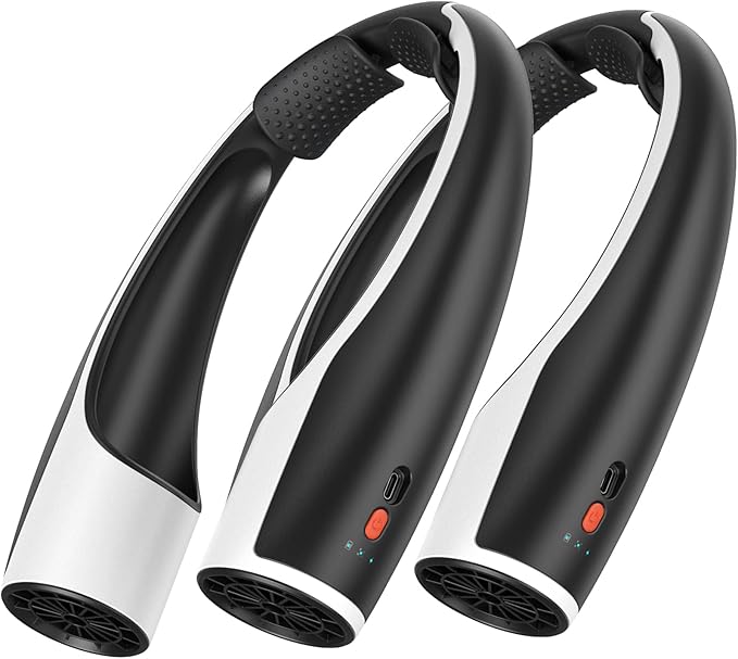 Rohent 2-Pack Hands-Free Neck Fan - 4000mAh USB-C Rechargeable by Rohent