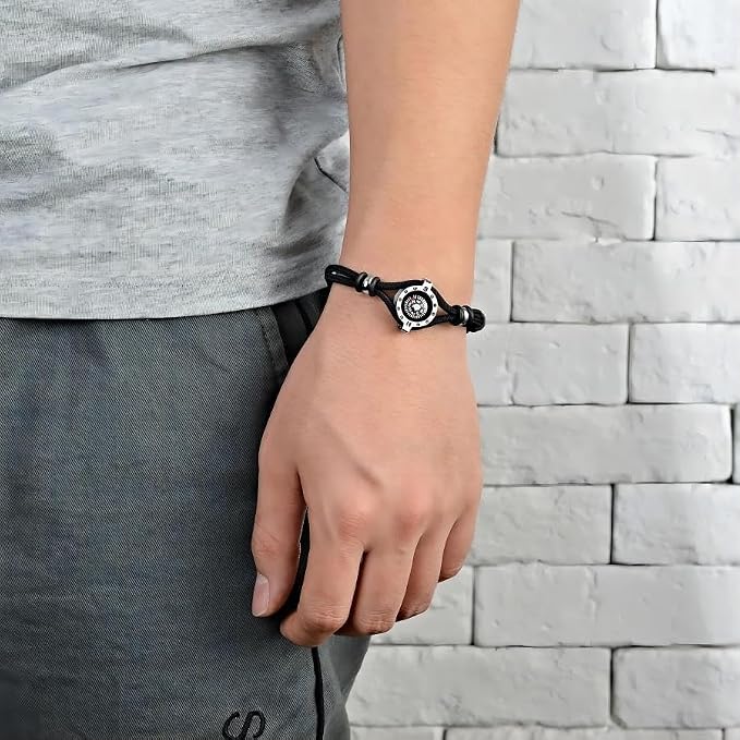 Innocence Adjustable Paracord Wrist Compass Bracelet - Image 7