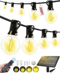 200FT Solar Lights Outdoor Waterproof: G40 60M Shatterproof Bulbs Patio Lights by Unknown