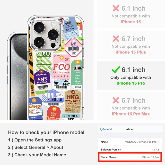 MOSNOVO Case for iPhone 15 Pro - Image 2