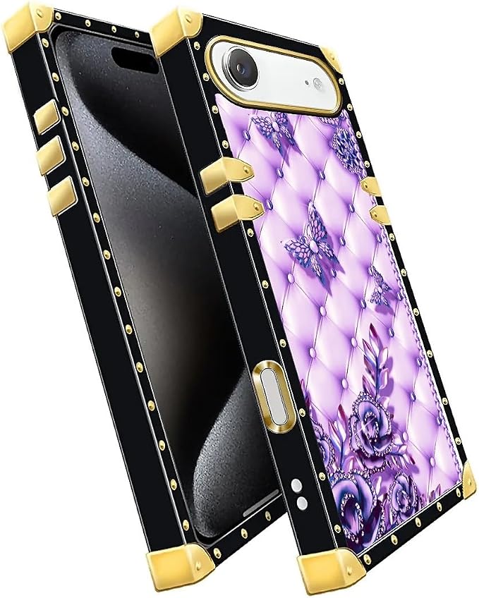 for iPhone 17 Air Case Luxury Golden Decoration - Image 3