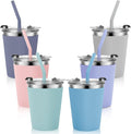 Kids Cups with Straws and Lids Leak Proof, 12oz Sippy Cups by Vermida