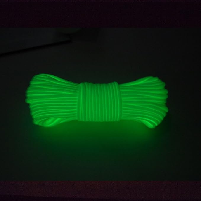 Glow in The Dark Zesty 550lb Paracord – 21 Strand Luminous Parachute Cord - Image 3