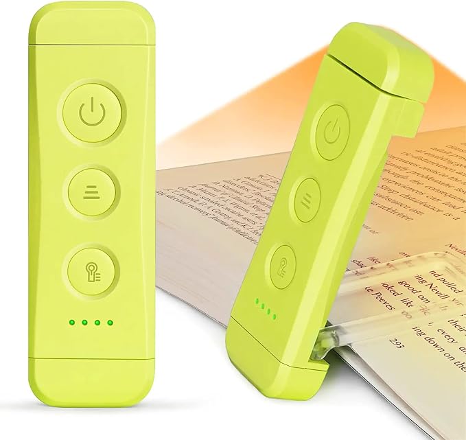 Glocusent USB Rechargeable Book Light, Portable Clip-on LED Reading Light by GLOCUSENT