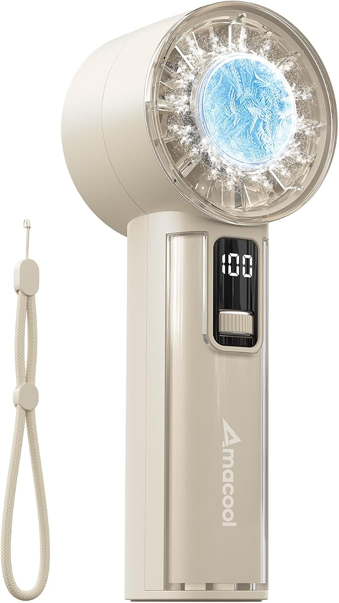 AMACOOL Handheld Fan with Ice Cooler, Mothers Day Gifts by AMACOOL