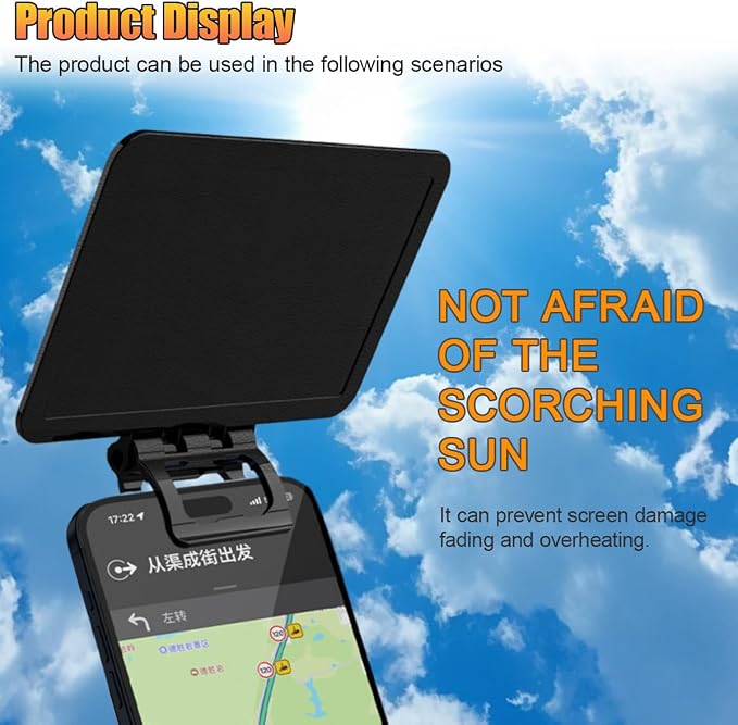 ZIMISI Cell Phone Sun Protection Umbrella, Anti-UV Anti-Glare Anti-Reflection - Image 5