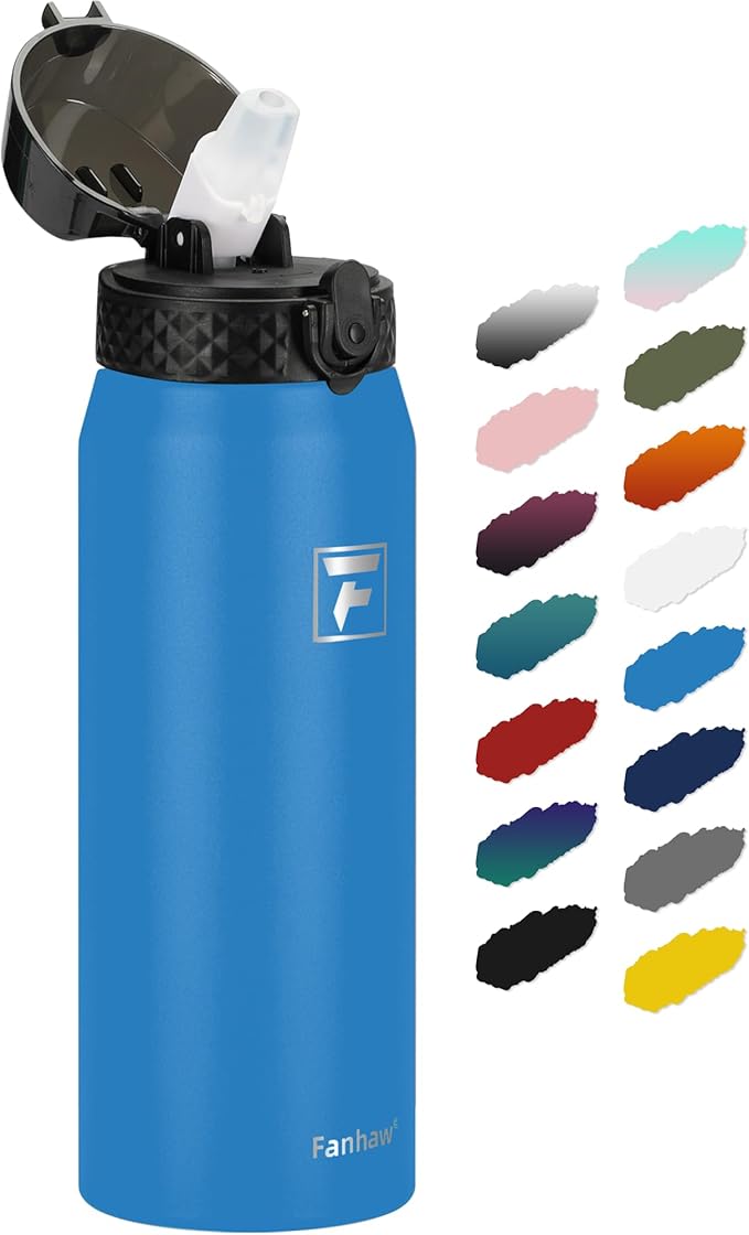 Fanhaw 24 oz Insulated Stainless Steel Water Bottle by FANHAW