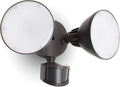 LUTEC 3200 Lumen 32W LED Motion Activated Integrated Dual-Head Flood Light by LUTEC