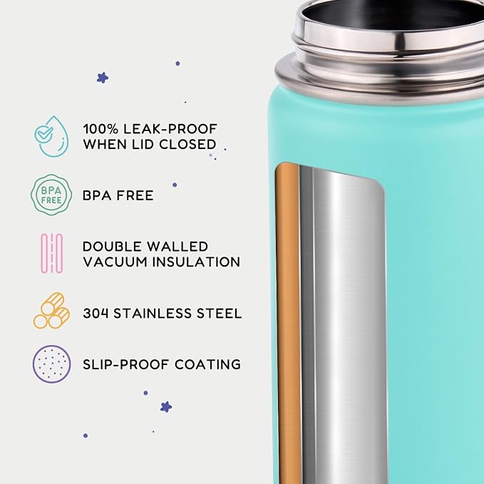 12oz Kids Water Bottle for School, Toddler Bottles - Image 3