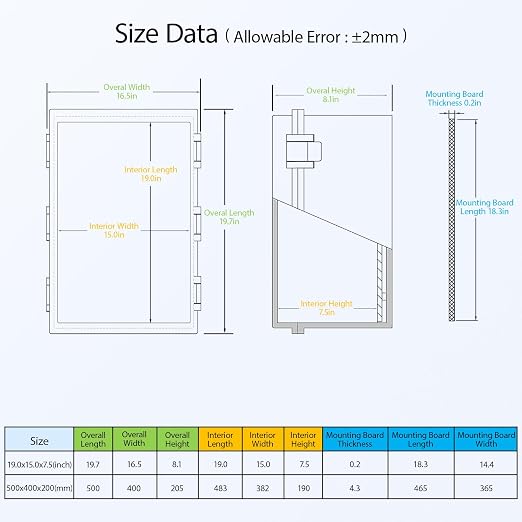 Electrical Box IP65 Waterproof Dustproof ABS Plastic Enclosure Outdoor and - Image 2