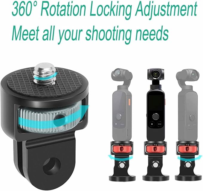 Aluminum Camera Tripod Adapter 1/4"-20 Conversion Adapter Mounts Compatible - Image 5
