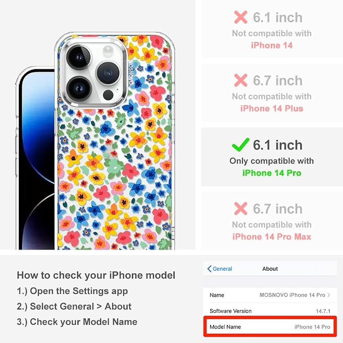 MOSNOVO Case for iPhone 14 Pro - Image 2
