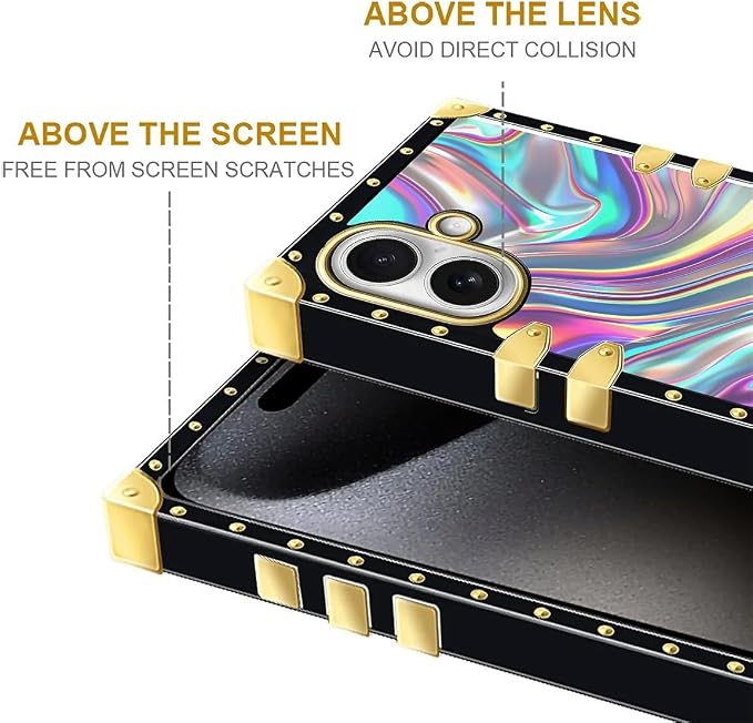for iPhone 17 Case Luxury Golden Decoration - Image 7