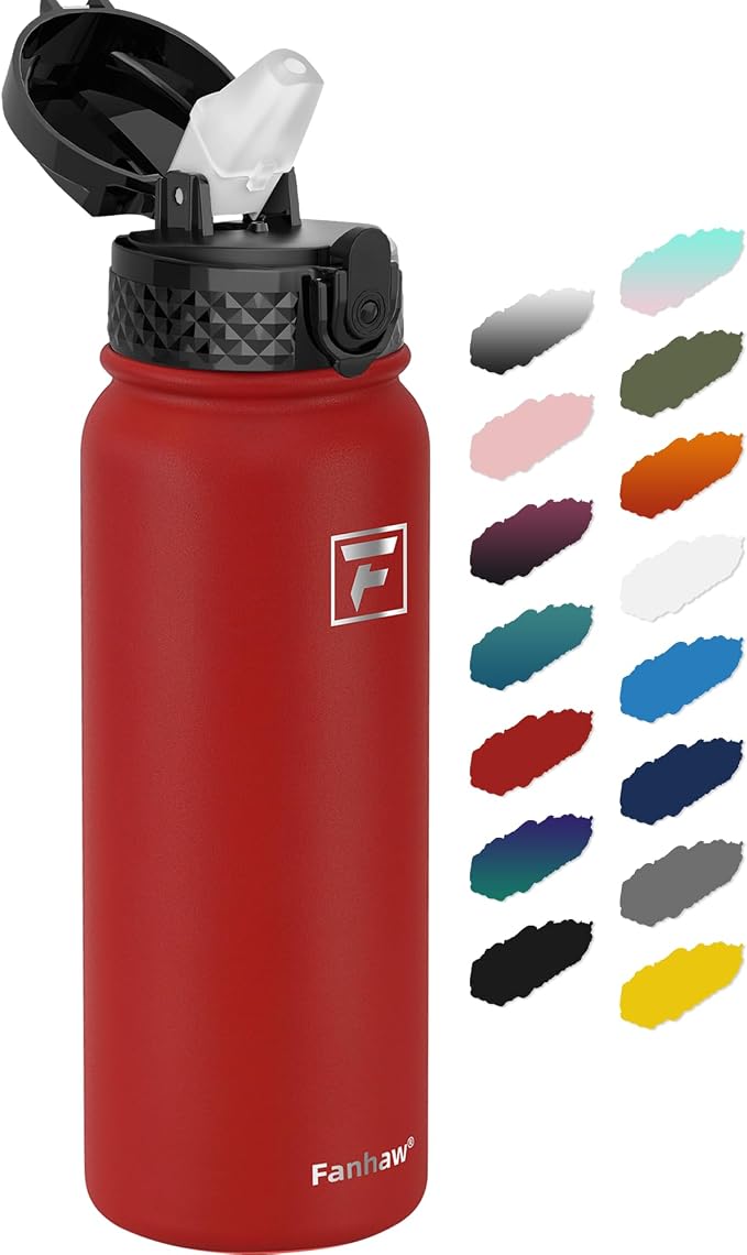 Fanhaw 20 oz Insulated Stainless Steel Water Bottle by FANHAW