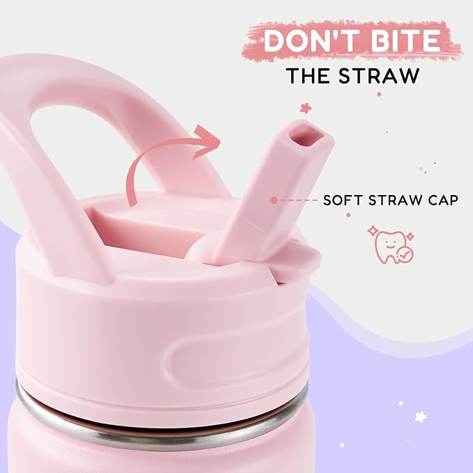 12oz Kids Water Bottle for School, Toddler Water Bottles - Image 2