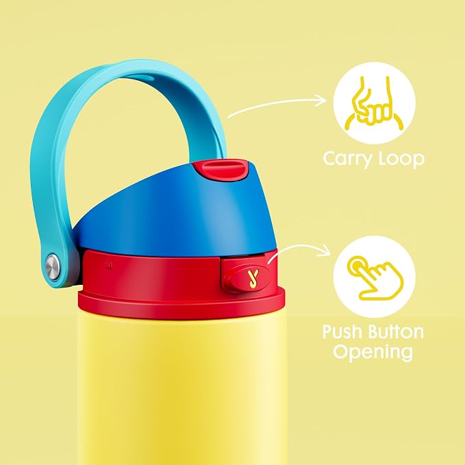 18 oz Insulated Water Bottle for Kids: Meoky Stainless Steel Water Bottle - Image 6