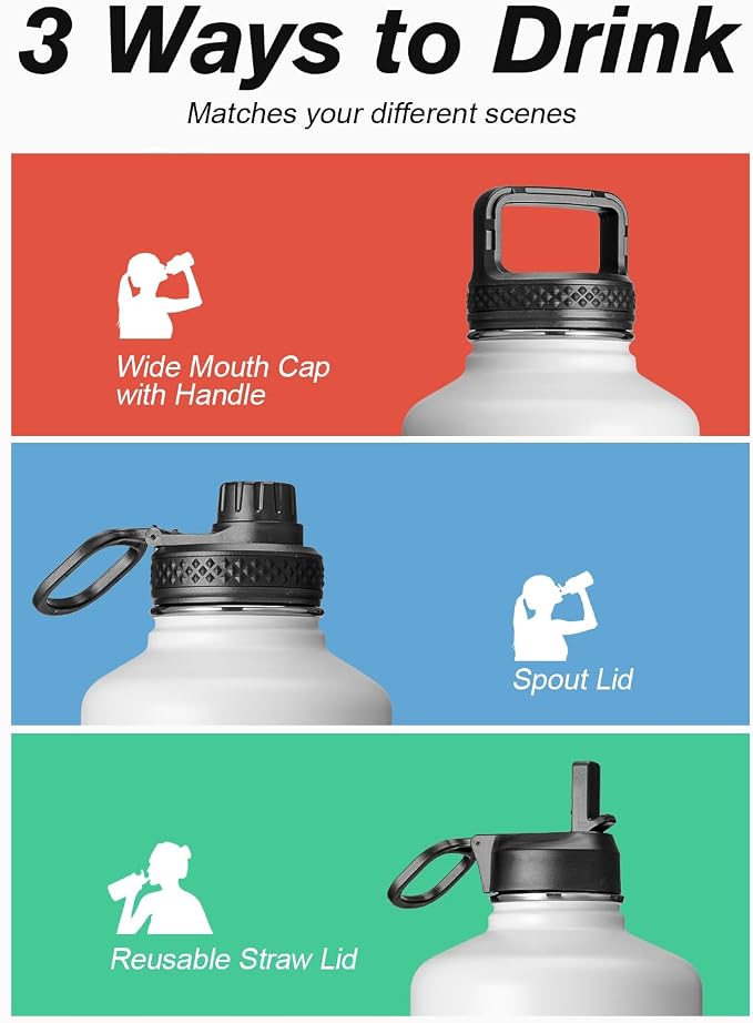 Coolflask Half Gallon Water Bottle Insulated - Image 5