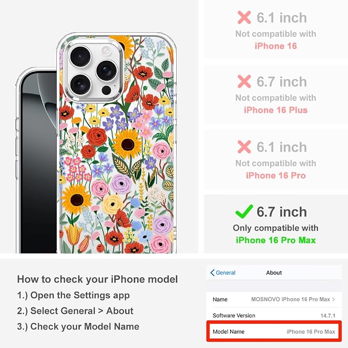MOSNOVO Case for iPhone 16 Pro Max - Image 2