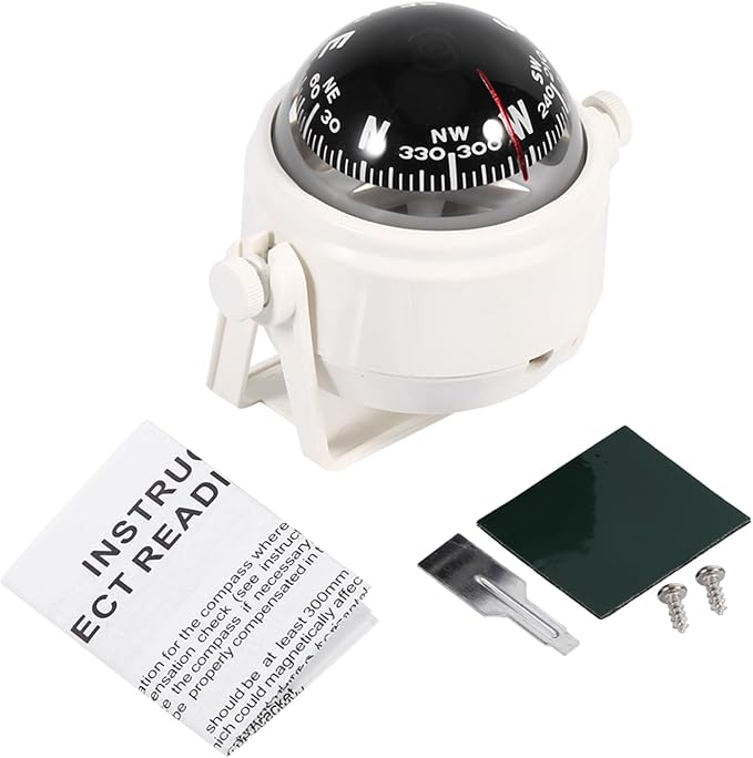 Waterproof Sea Car Compas Dashboard, Boat Compas Marine Dash Mount Dashboard by Unknown