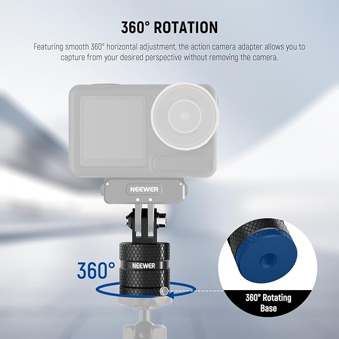 NEEWER Action Camera Tripod Mount Adapter Compatible - Image 5