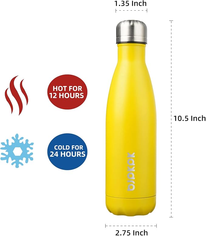 BJPKPK 17oz Insulated Stainless Steel Water Bottles, Sports Water Bottles Keep - Image 2