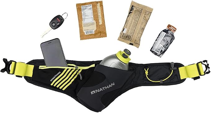 Nathan Peak Running Hydration Waist Pack Belt w/ Speed Draw Flask Water Bottle - Image 4