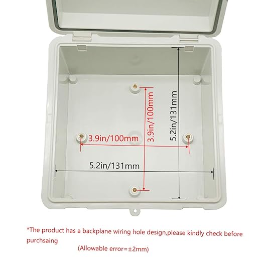 Zulkit Junction Box ABS Plastic Dustproof Waterproof IP65 Electrical Boxes - Image 5