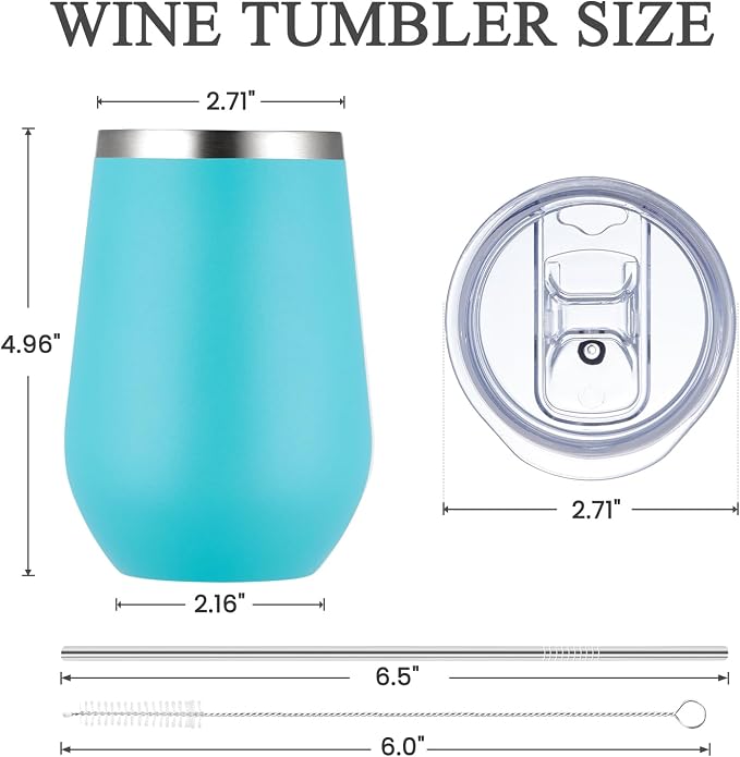 MEWAY Stemless 12oz Insulated Wine Tumbler - Image 6