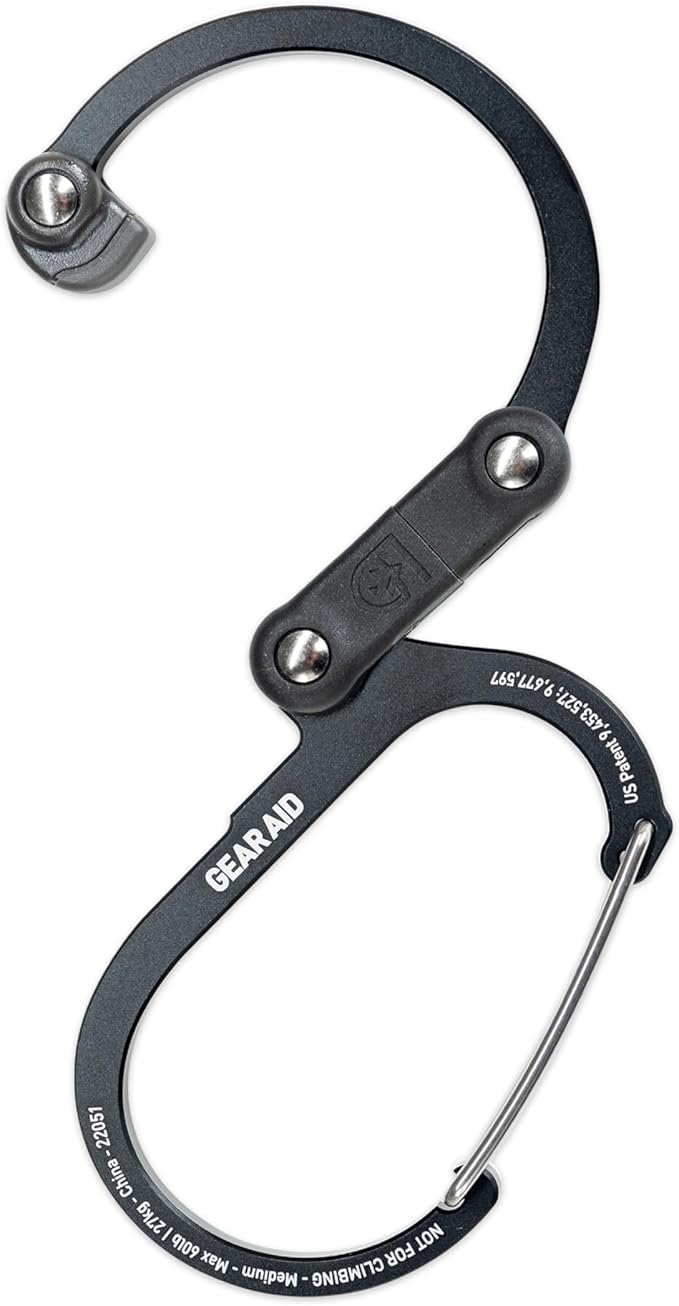 GEAR AID HEROCLIP 360° Swivel Carabiner Gear Clip and Hook - Image 2