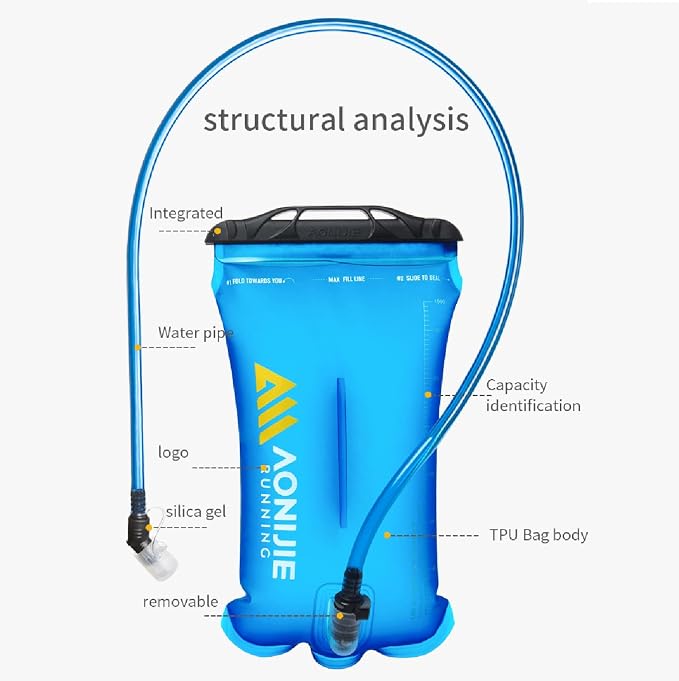 AONIJIE Hydration Bladder 2L Water Reservoir, Leakproof Water Storage Bladder - Image 2