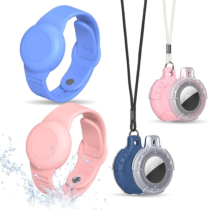 for Air Tag Bracelet & Airtag Necklace, Silicone Wristband Air tag Holder Kids by Unknown