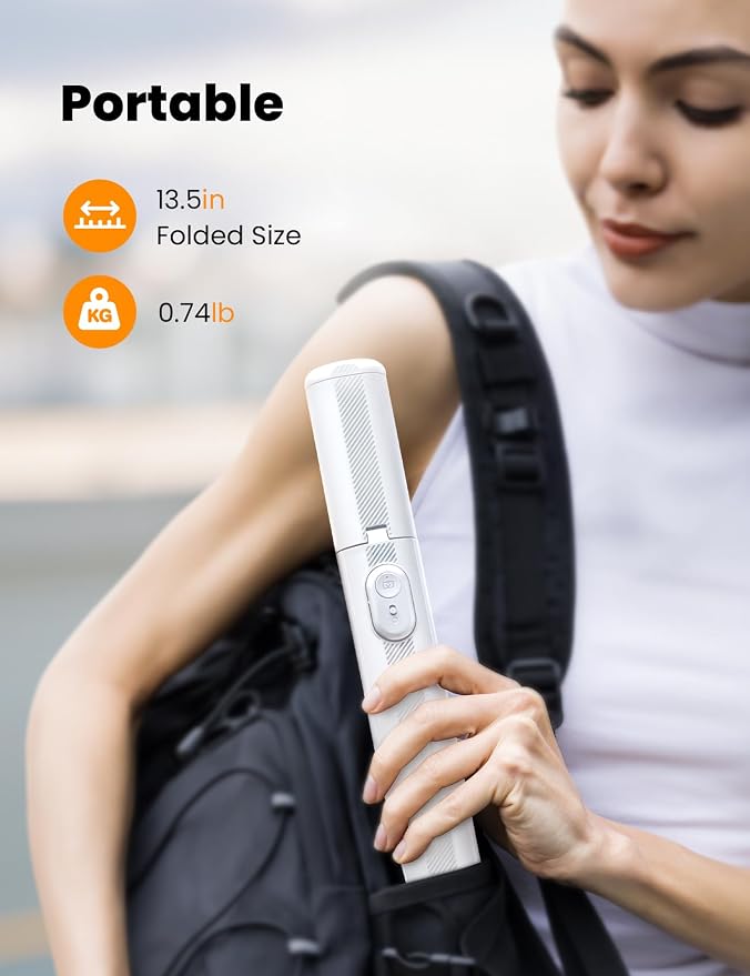 ANXRE 71" Phone Tripod, NT79 Extendable Selfie Stick - Image 5