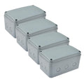 Nineleaf 4 PK ABS Plastic Dustproof Waterproof IP66 Junction Box Outdoor by NineLeaf