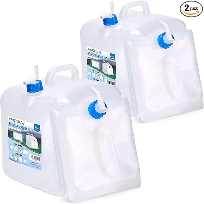 INNO STAGE 2 Pack Collapsible Water Container 2.6 Gallon by INNOSTAGE