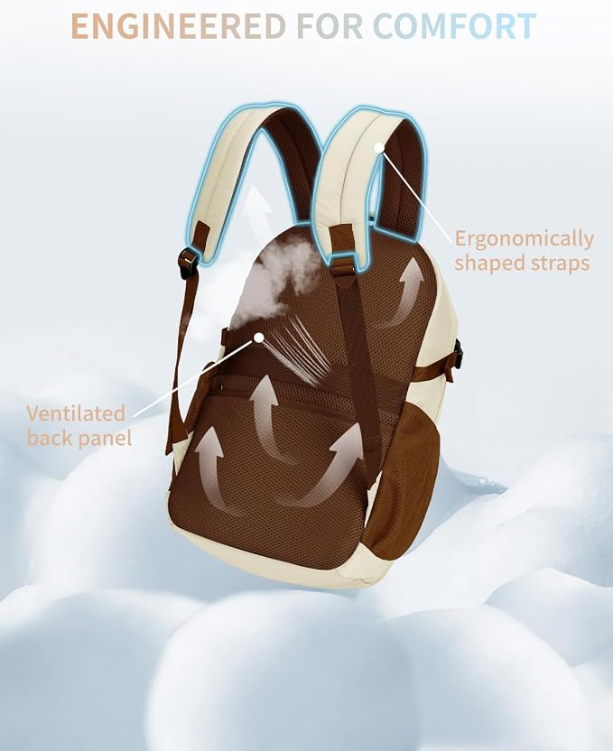 ECOHUB Travel Backpack for Women, 17.3 inch Suspended Laptop Backpack, Fashion - Image 5