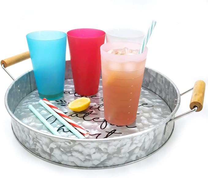 KX-WARE Mixed Drinkware 22-ounce Plastic Tumblers/Drinking Glasses/Party - Image 6