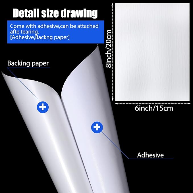 Mudder Vinyl Siding Repair Kit 6 x 8 Inch Vinyl Siding Patch Self Adhesive PVC - Image 2