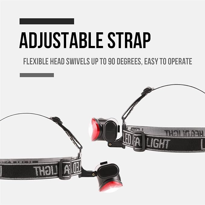 Lichamp Headlamp, 10 Pack 12 LED 3 Mode Portable Head Lamp Flashlight, Outdoor - Image 6
