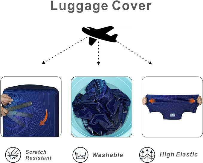 Explore Land Travel Luggage Cover Suitcase Protector Fits 31-32 Inch Case - Image 4