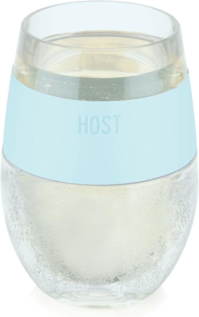 HOST Wine Freeze Cooling Cup, Plastic Double Wall Insulated Freezable Drink by HOST