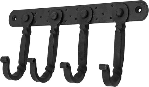 "Mystic Colonial Rustic Cast Iron Wall Mounted Coat Rack by SaKeGa