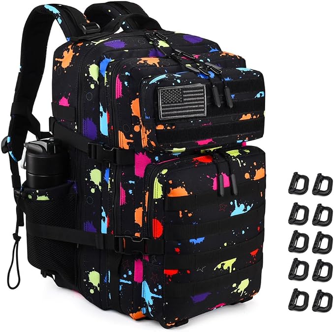 45L Tactical Backpack for Men Women, Military Assault Pack by R.SASR