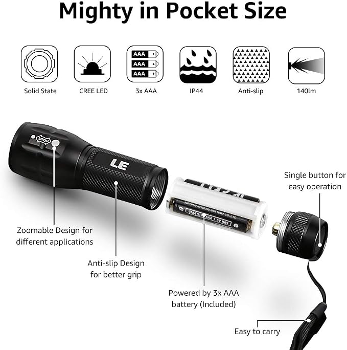 Lighting EVER LED Flashlights High Lumens, Small Flashlight, Waterproof - Image 7