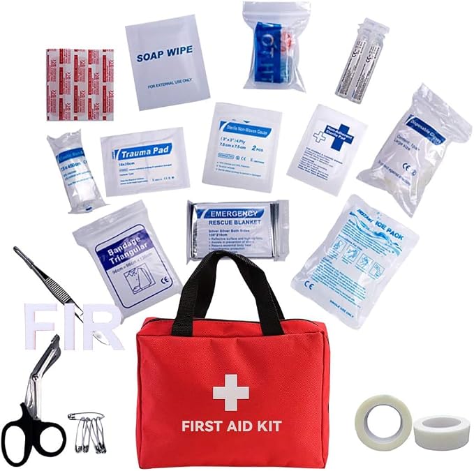 AOUTACC 2 Pack Nylon First Aid Empty Kit, Compact and Lightweight First Aid Bag - Image 7